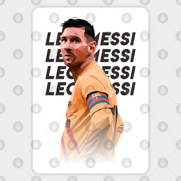 lionel messi Magnet by littlefrog